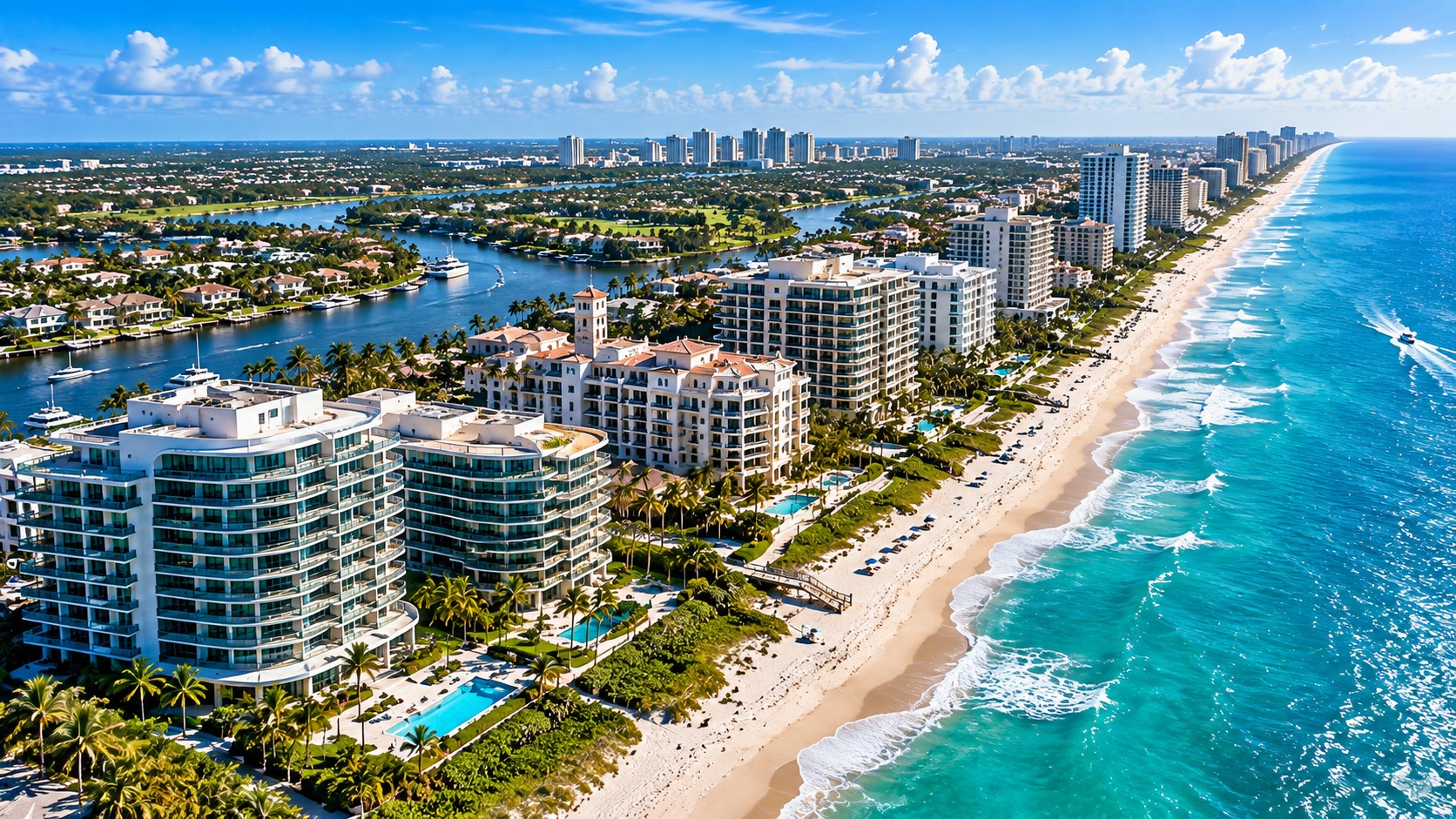 Waterfront estate in South Florida